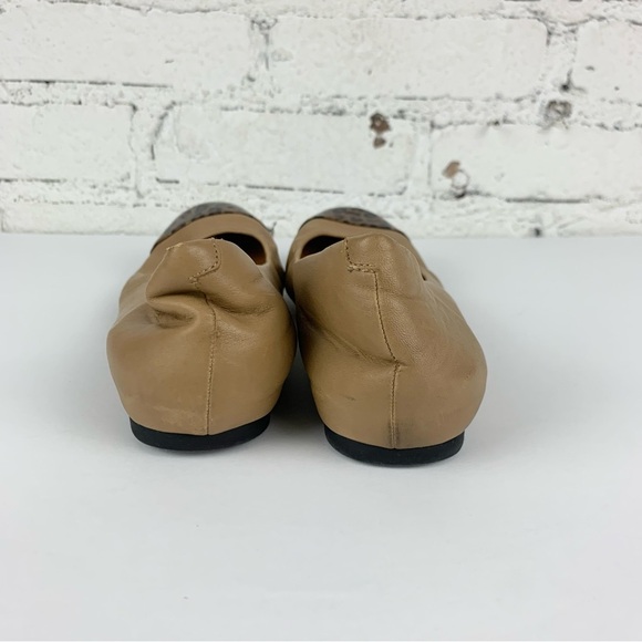 J. Crew Anya Patent Leopard Brown Leather Hidden Wedge Ballet Slip On Flats 7.5 - Picture 5 of 12